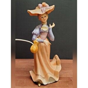 Vintage My Fair Lady Porcelain Victorian Accent Table Lamp Perfume Diffuser.